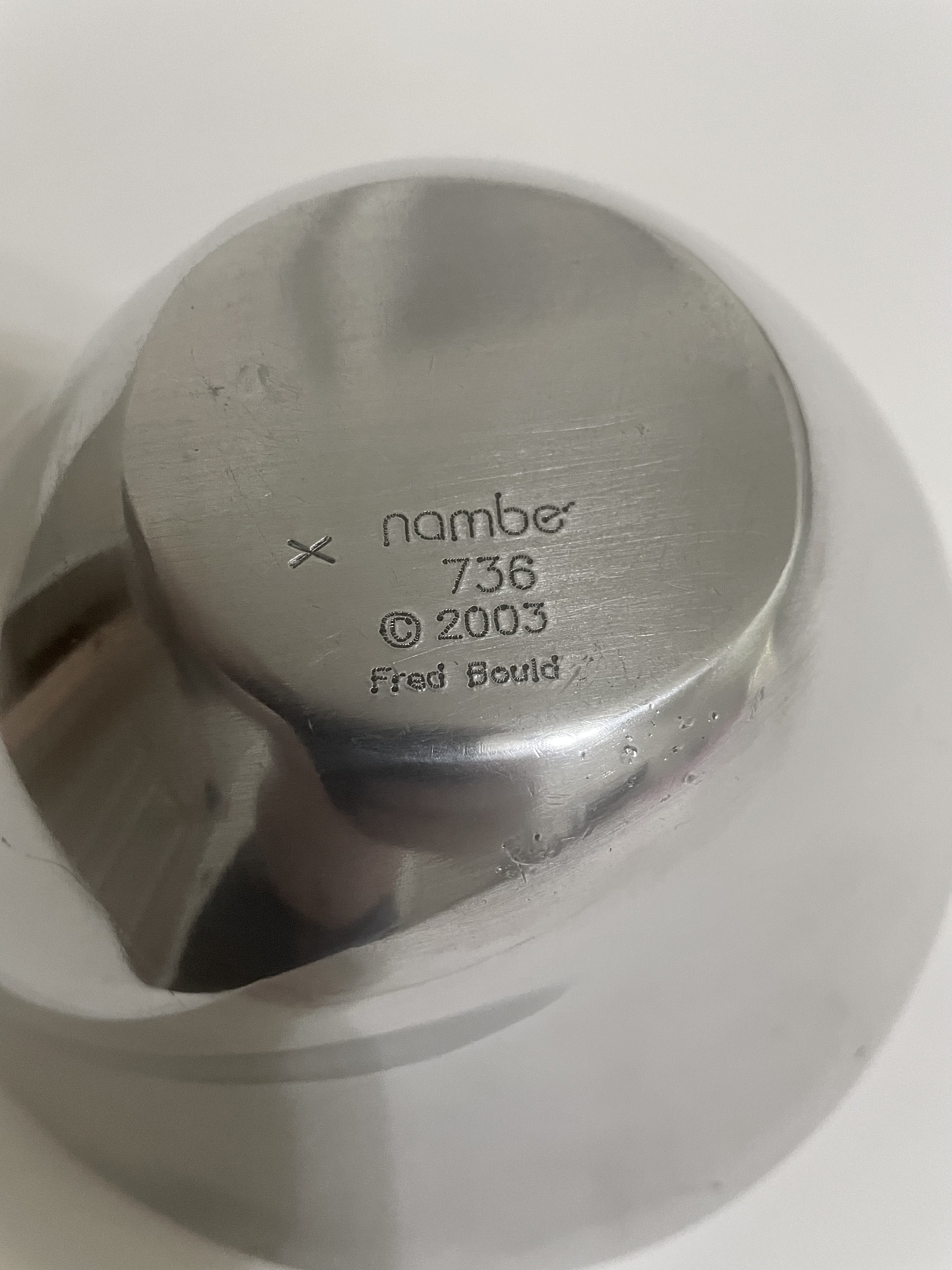 ☆nambe/ナムベ ラージツイストボウル 736☆フレッドボールド 2003年