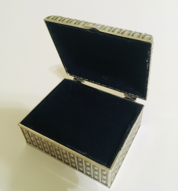 Whitehill Medium Rectangular Silver Plated Beaded… - image 3