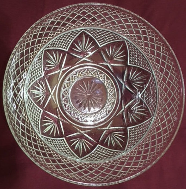 Cristal D'Arques 10 Diameter Serving Bowl Pattern Etsy