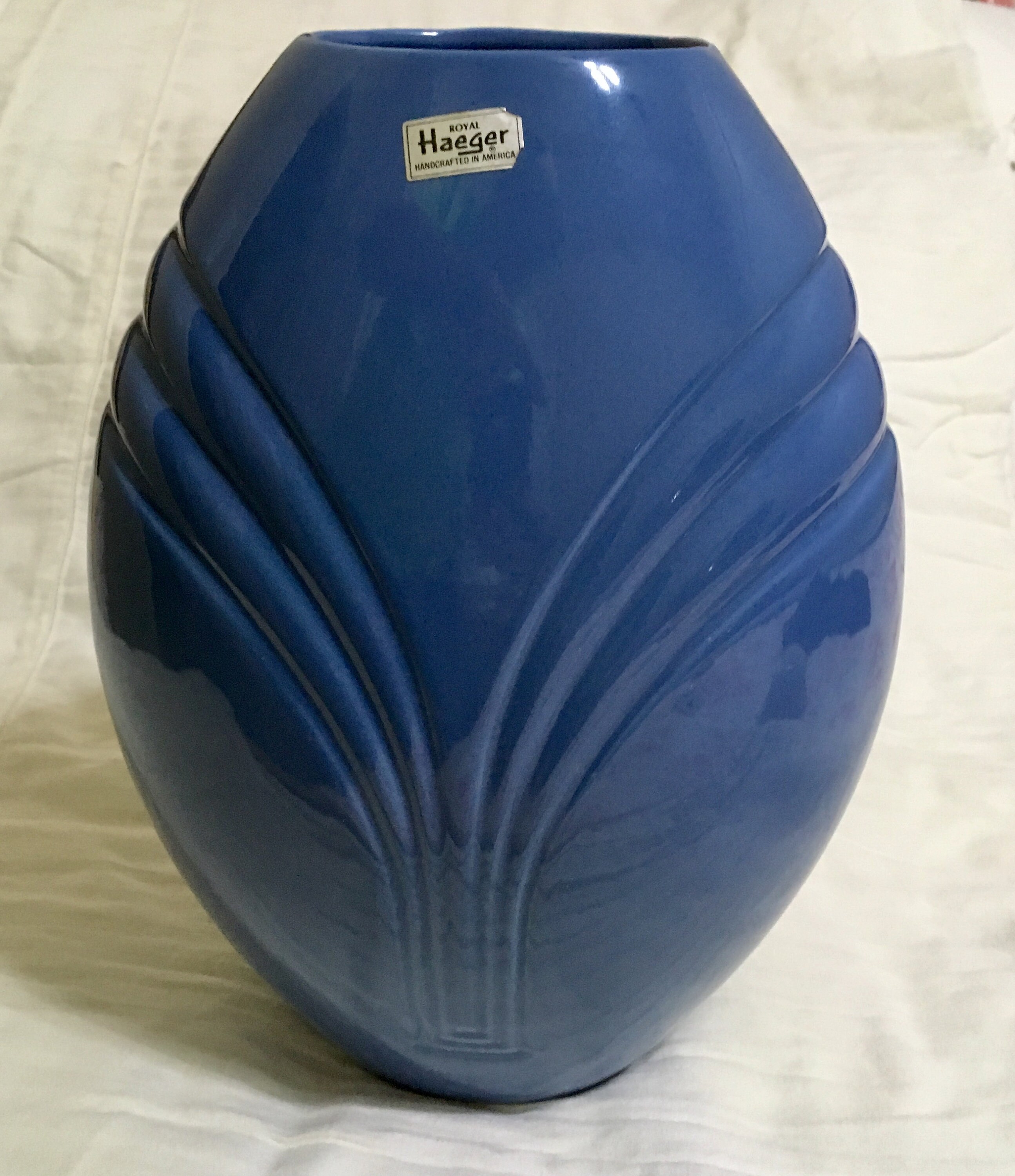 Royal Haeger Blue 12 inch Vase 4365