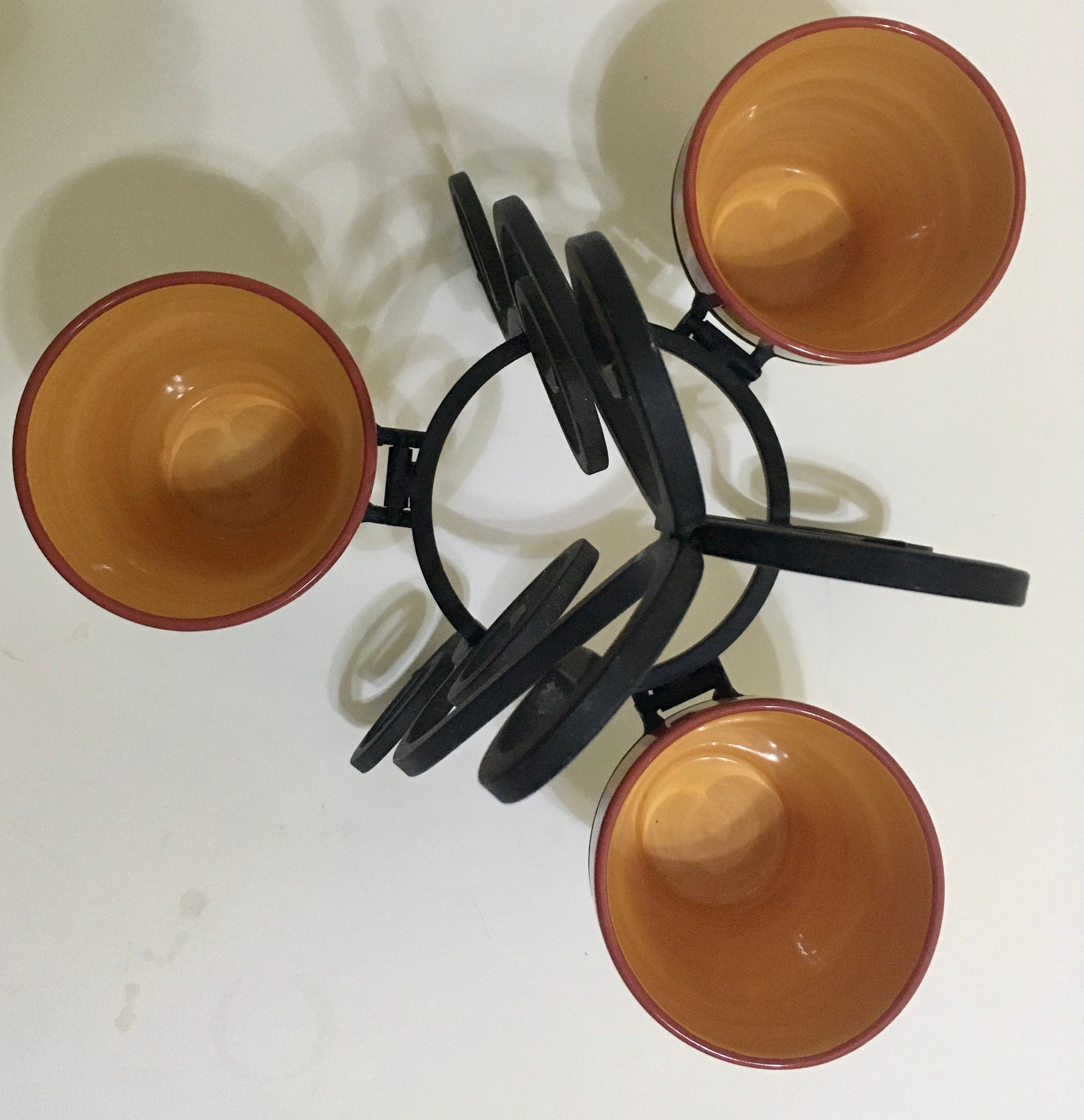 Gail Pittman Pottery Pots and Wrought Iron Holder Southern Living at