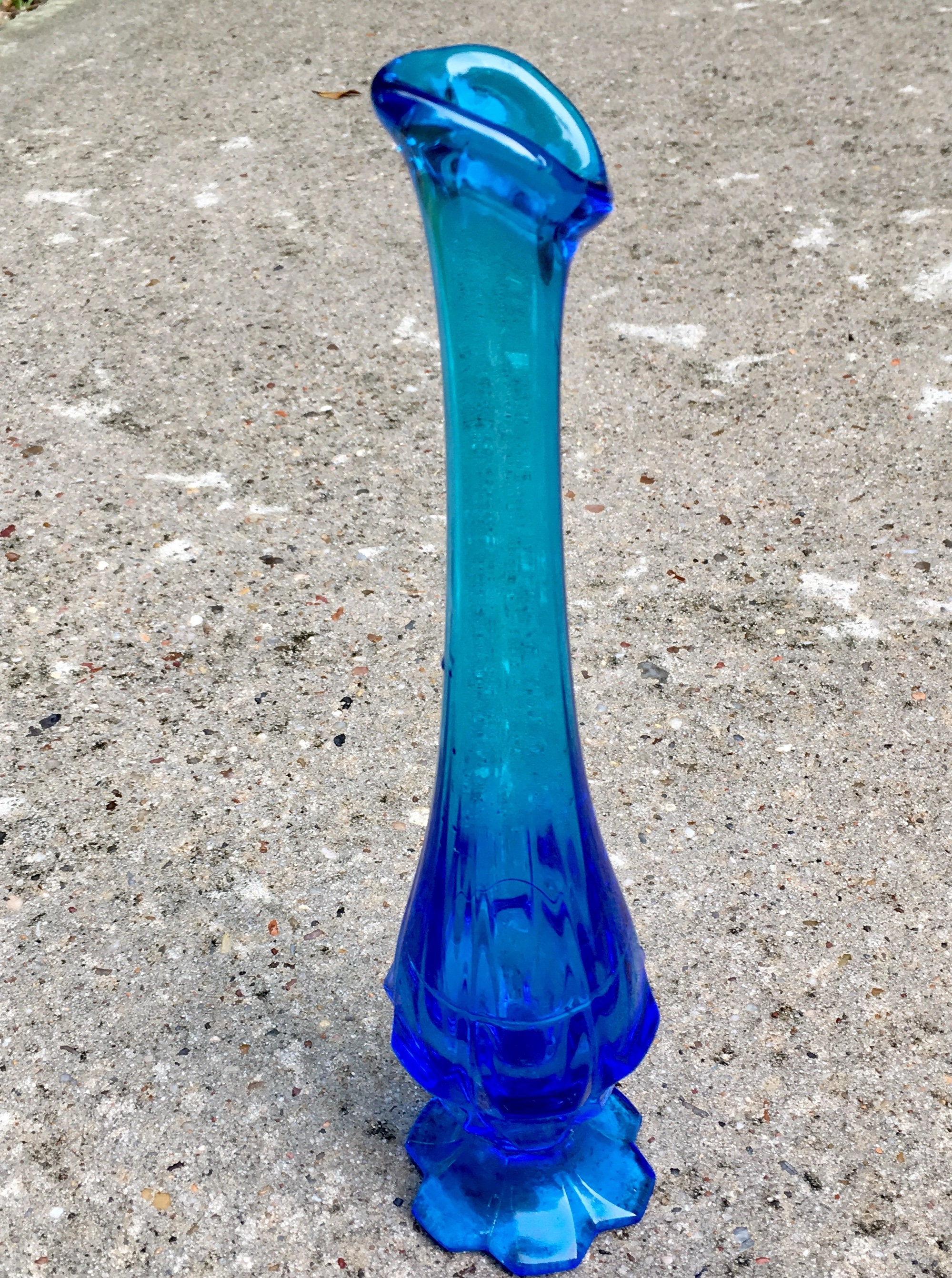 Fenton Valencia Blue Glass Vase