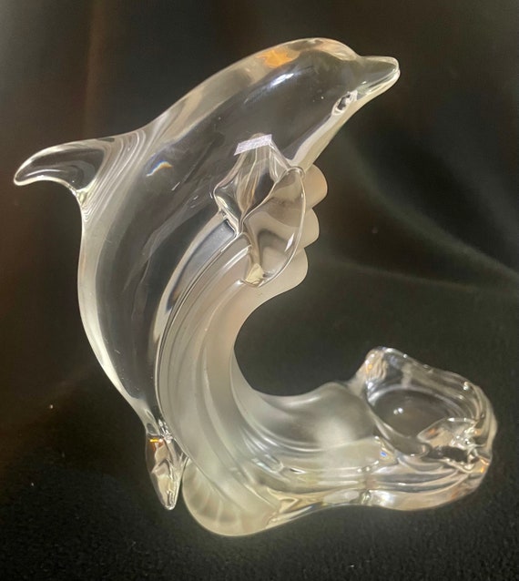 Lenox Crystal Dolphin Votive Candle Holder