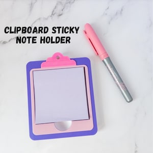 3D-geprinte houder voor klembordstickers | Docentenbureaucadeau | Kantoororganisatie: