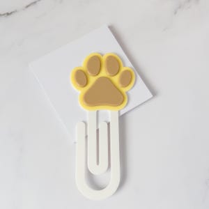 Dog Paw Bookmark Paperclip Design Animal Print Clip Accessory Reading Gift Pet Enthusiast Book Marking Tool Cute Puppy Canine Marker