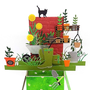 Carte pop-up de jardinage 3D : personnalisée gratuite