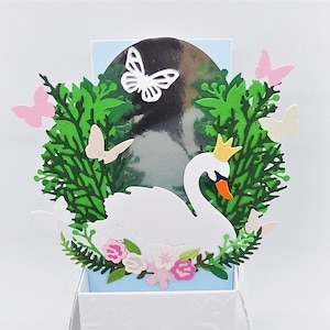 Tarjeta de cumpleaños para bodas, aniversario, caja explosiva en 3D hecha a mano. Personalización gratuita personalizada con nombre, ocasión o mensaje.