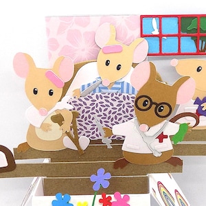 Handmade Get Well 3D Pop-Up Birthday Card: Free personalisation