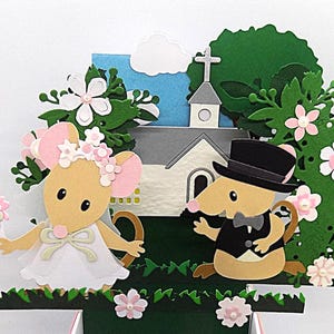 3D Pop-Up Wedding Card: Handmade Exploding Box card, Personalized Free