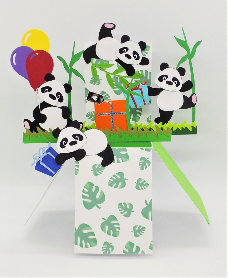 Pop Up Panda Anniversaire Fait A La Main Carte Unique Etsy Pop Up Panda Anniversaire Fait A La Main Carte Unique Etsy