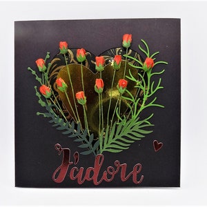 12 rode rozenboeket Luxe verjaardags-/jubileumkaart in geschenkverpakking. Aangepast Personaliseer naam/bericht GRATIS