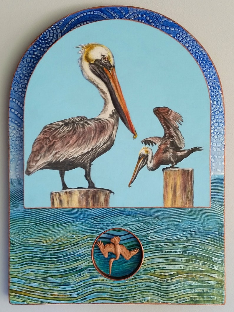 Brown Pelicans image 1