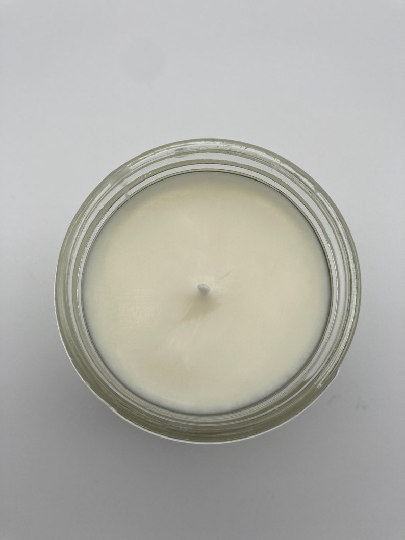 Handmade lemon scented hand-poured lavender scented Soy Wax Candle All Natural Jar Candle 8 ounces
