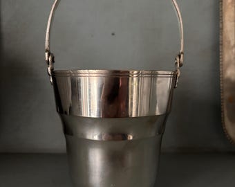 Antiek verzilverde ijsemmer