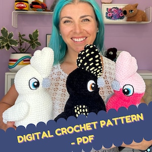 DIGITAL Crochet PATTERN 2in1 pdf / Crochet Galah and Black Cockatoo /  Amigurumi / Australian pattern / Bird / Crochet plushie