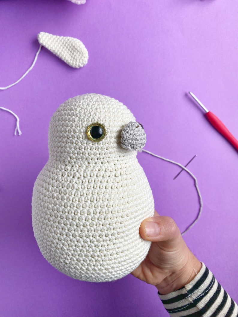 DIGITAL Crochet PATTERN pdf / Crochet Cockatoo / Sulphur-crested cockatoo / Amigurumi cockatoo / Australian bird pattern / Crochet parrot image 8