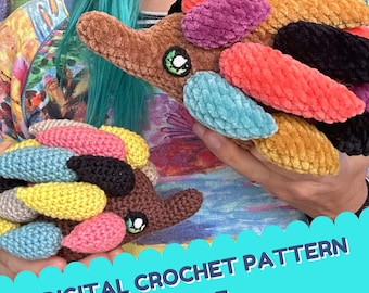 DIGITAL Crochet PATTERN pdf / Crochet Echidna /  Amigurumi / Australian pattern / Monotreme / Crochet plushie