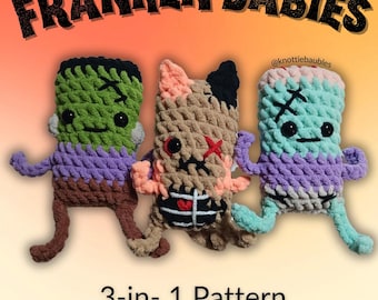 Franken Babies Amigurumi Crochet Zombie Pattern