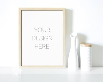 White Frame Mockup, Styled Photography, Digital Frame, Poster Mockup Frame, Artwork Display, Stock Photo, Styled Stock Photography, Mock Up