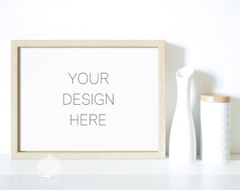 Horizontal Mockup Frame, Art Print Mockup, Wall Art Mockup, Styled Stock Photography, Stock Image, Digital Frame, PSD Mockup, Frame Download