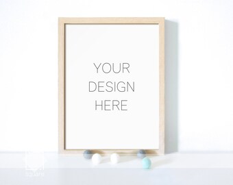 Nursery Mockup, Wooden Frame Mockup, Styled Photography, Nursery Frame Mock up, Digital Frame, Baby Room Stock Photo, Digital Product Mockup