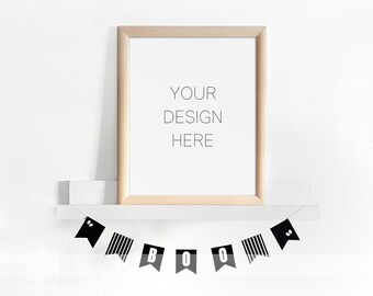 Halloween Mockup Frame, Styled Stock Photography, Halloween Stock Photo, Poster Mockup, Artwork Display, Digital Frame 8x10, 16x20