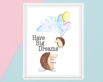 Watercolor painting , Baby room decor, Printable, Children gift, Nursery wall art, Digital download, Animal