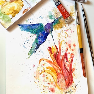 Original watercolor painting, Digital download, Illustration, Fine Art, Printable Artwork, Wall decor, Handmade art, Home decor