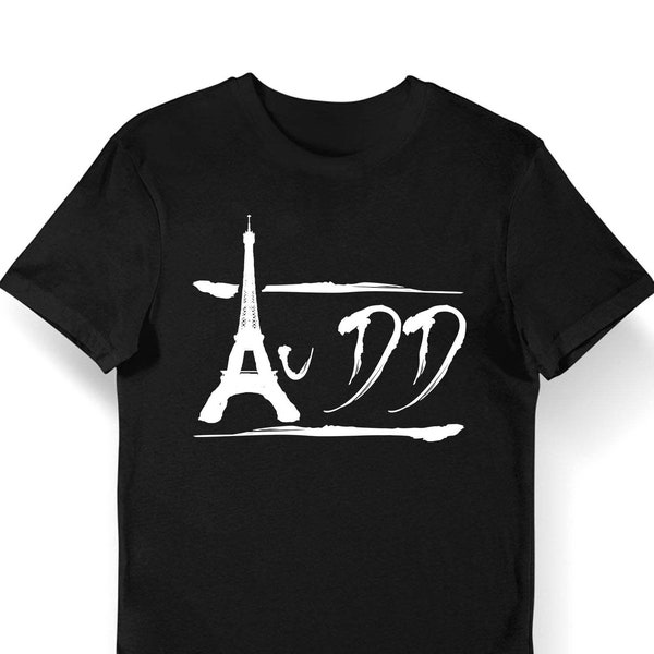 Au DD | Tour Eiffel | T-shirt Bio Femme Homme Enfant et Body Bébé Humour Musique Rap Français