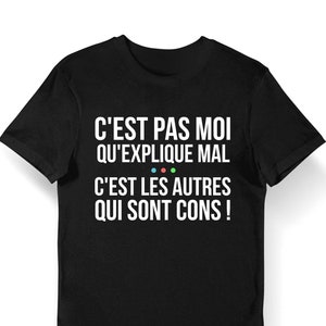 Kaamelott Citation Perceval C'est Pas Moi Qui explique Mal T-shirt Bio Homme Femme Enfant et Body Bébé Humour Série TV image 1