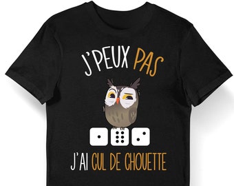 T-shirt Référence Kaamelott Perceval et Karadoc Jeu Cul de Chouette | Le jeu de société | T-shirt Bio Homme Femme Enfant et Body Bébé