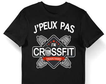 crossfit| I can't I crossfit | Bio Men's Men's T-shirt Child and Body Baby / Fun / Funny Men's Fitness Collection