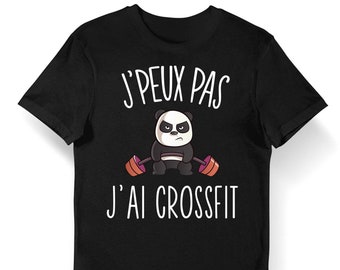 Crossfit | No puedo tengo Crossfit | Camiseta Orgánica para Mujer, Hombre, Niño y Bodies Bebé / Colección Fun / Funny para Fitness Masculino