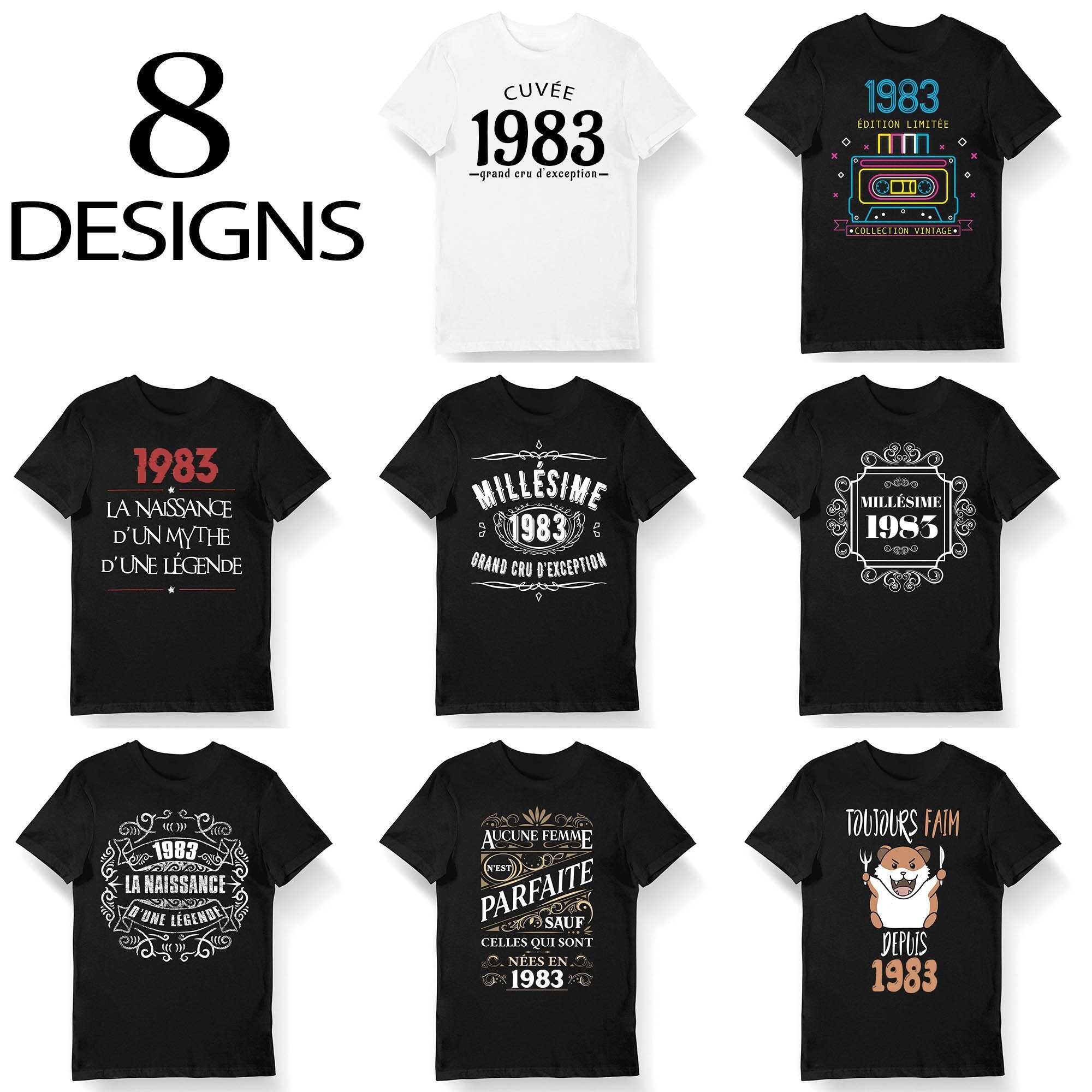 Sweat à Capuche 42 Ans Anniversaire Homme Femme - Retro 1983 Limited Edition Cadeau Humour