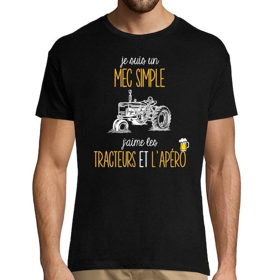 Men s Tractors and Ap ro T shirt I m a Simple Guy T shirt for