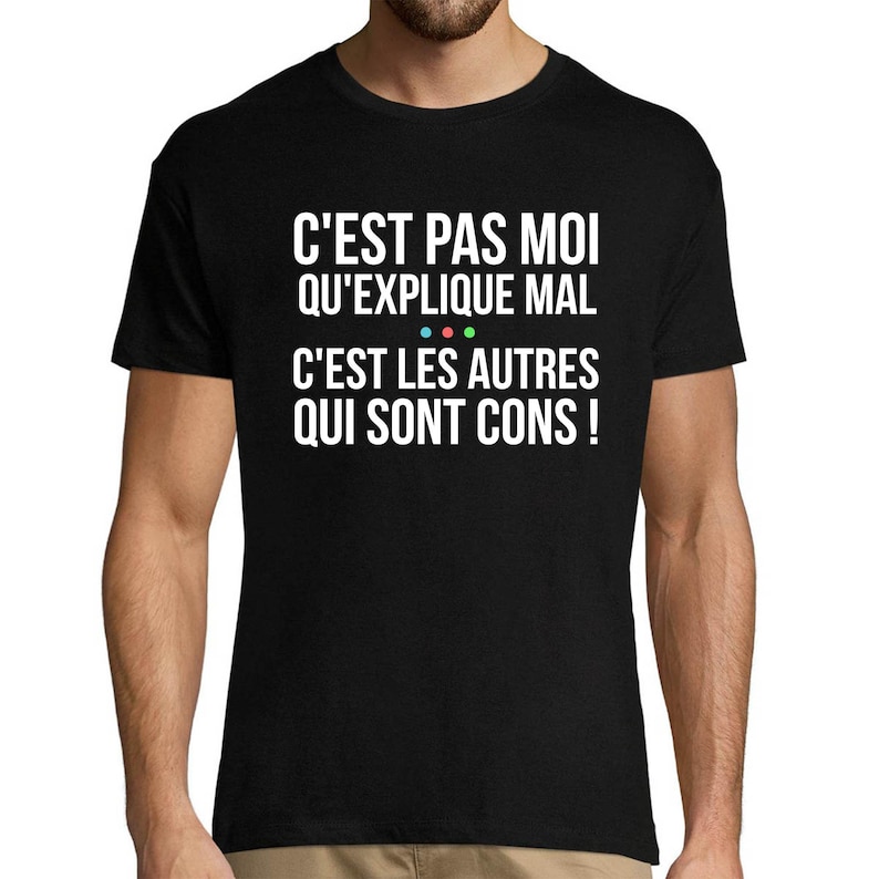 Kaamelott Citation Perceval C'est Pas Moi Qui explique Mal T-shirt Bio Homme Femme Enfant et Body Bébé Humour Série TV image 3