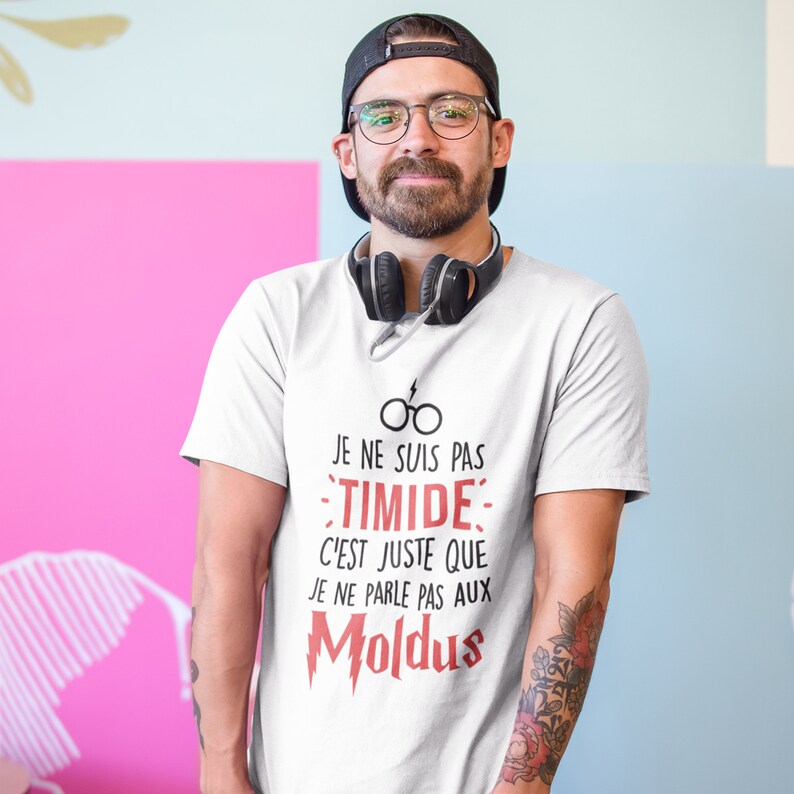 Funny Désolé je ne parle pas moldu Idéal Cadeau Cool Fashion Unisexe T Shirt