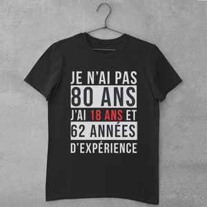 T Shirt Anniversaire Ans Experience T Shirt Homme Et Etsy France