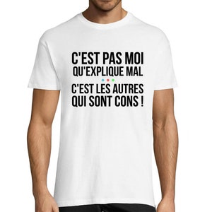 Kaamelott Citation Perceval C'est Pas Moi Qui explique Mal T-shirt Bio Homme Femme Enfant et Body Bébé Humour Série TV image 4