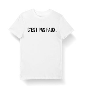 Kaamelott Citation Perceval C'est pas faux T-shirt Bio Homme Femme Enfant et Body Bébé Humour Série TV image 2