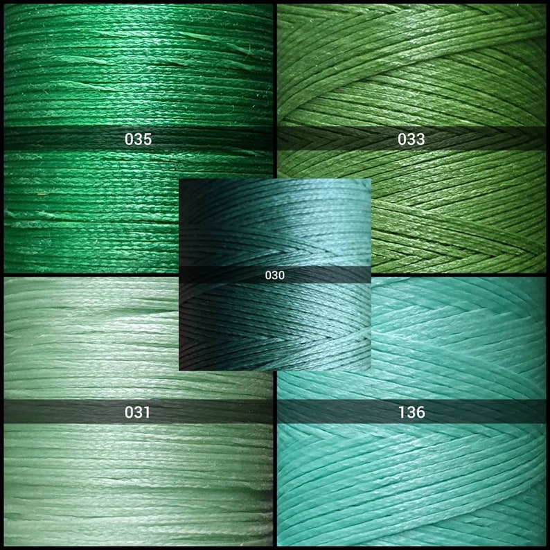 Fils cirés plats 0,8 mm x 0,3 mm 150d Fils polyester cirés pour Micro-macramé ou couture de cuir image 5