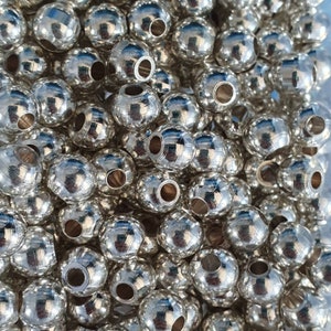 Perles gros trou en Laiton German Silver, 1 mm, 2 mm, 2,5 mm, 3mm, 4 mm, 5 mm et 6 mm Fourniture pour Micro-macramé image 10