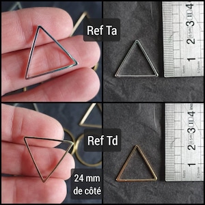 Conectores para tejer pendientes, pulseras o colgantes Micro-macramé conectores redondos y triangulares imagen 5