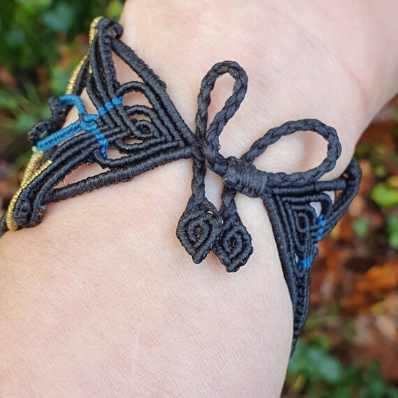 Macrame cuff bracelet sale