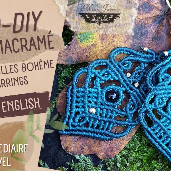 Kit pour création de boucles d'oreilles Bohème - Tuto DIY YouTube : Mme Jeannette -Les Tutos