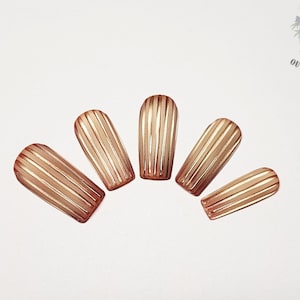 Old Timey Root Beer Float - 3D Vintage Cat Eye Press On Nail Kit