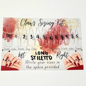 Outlaw Claws Sizing Kit - Press On Nail Sizing Kits
