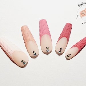 On Wednesdays We Wear Pink - 3D Matte Sweater Press On Nail Kit