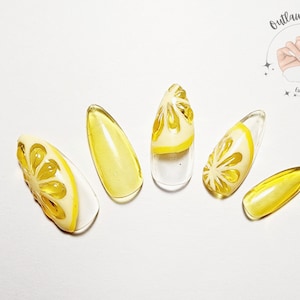 When Life Gives You Lemons... 3D Jelly/Translucent Press On Nail Kit