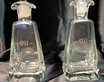 Oil and Vinegar Cruets - Early 20th C.
